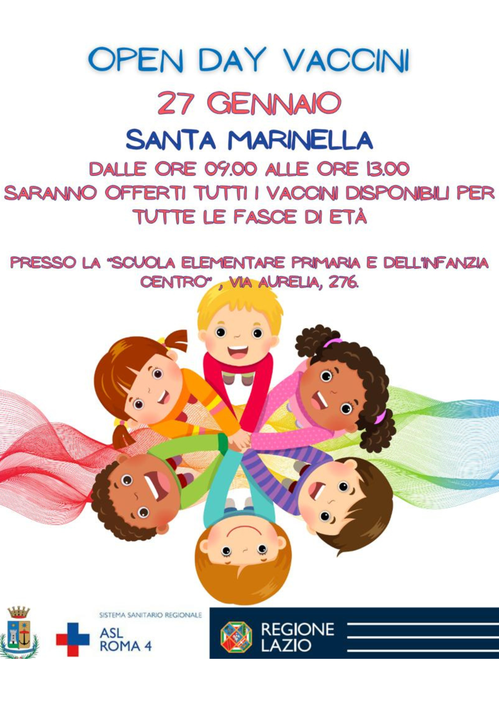 OPEN DAY VACCINALE 27 GENNAIO 2024